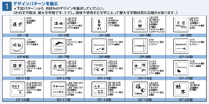 ガラスブロックサイン クリアタイプ パターン選択タイプ マツモト物置 M Store